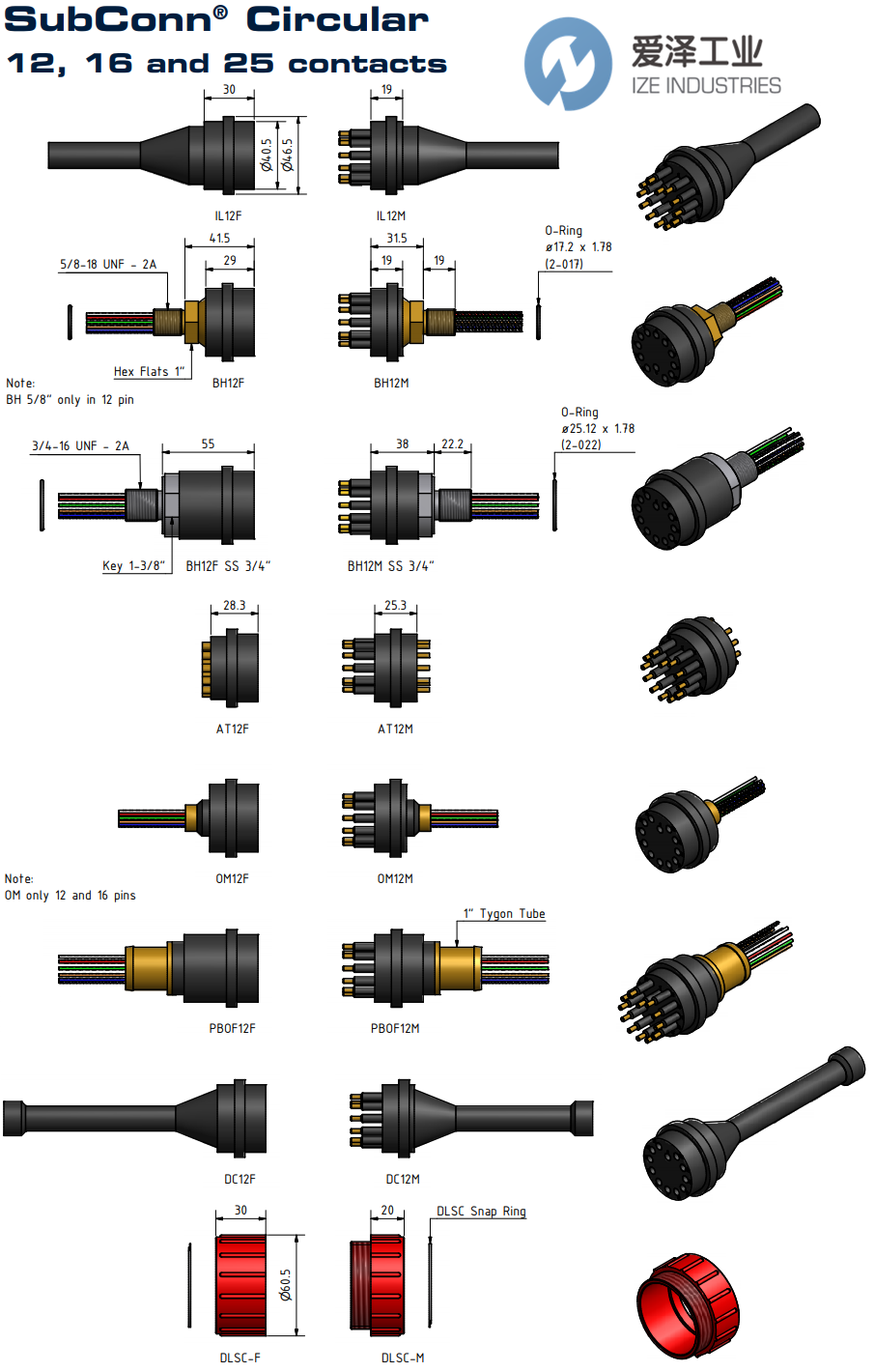 SUBCONN水密连接器Circular 25pin系列 爱泽工业izeindustries.png